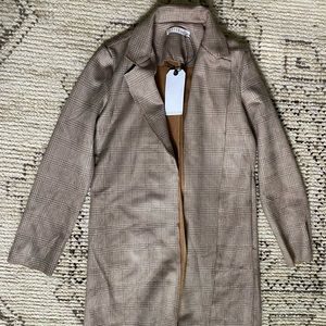 NWT suede plaid jacket